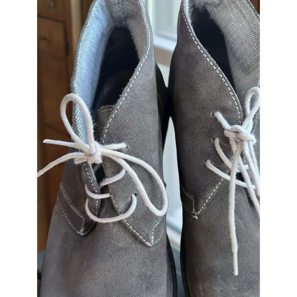 Rogue Chukka Boots Men 11 Shoes Brown Oiled Leather Cap Toe Lace Up Work